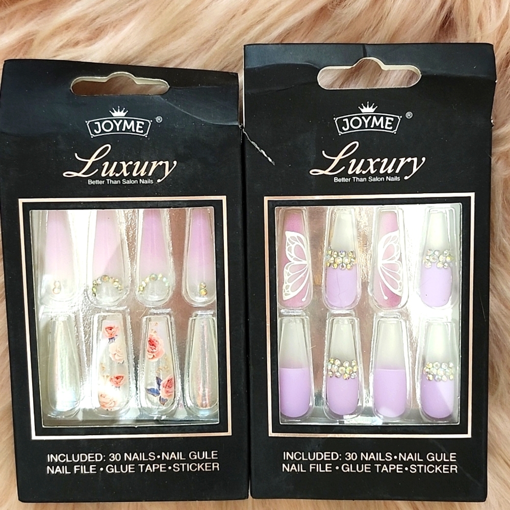 SALE!! Brand New 2CT BUNDLE JOYME False Nails-XL